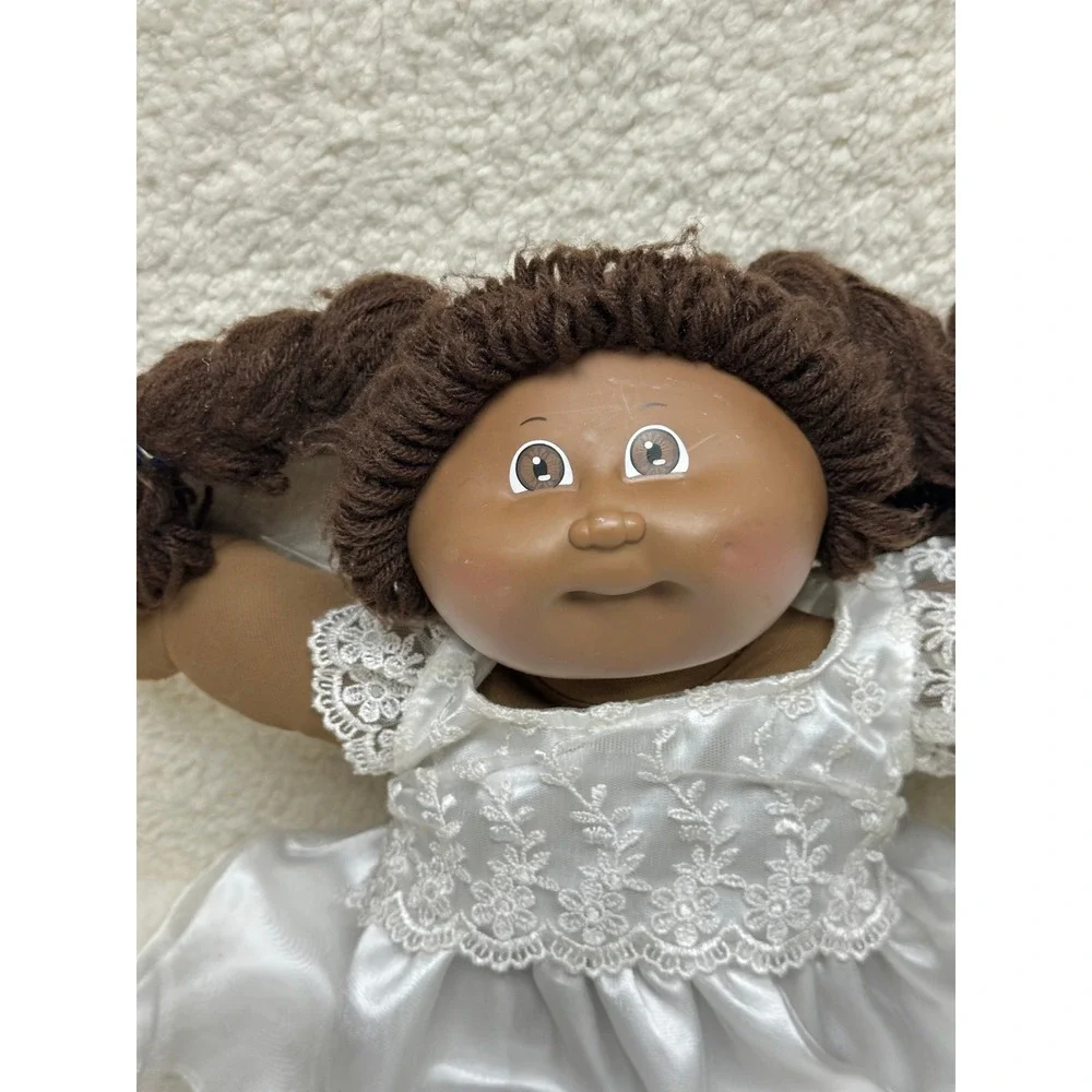 Vintage Cabbage Patch Kids African American Doll Brown Hair Original Tag